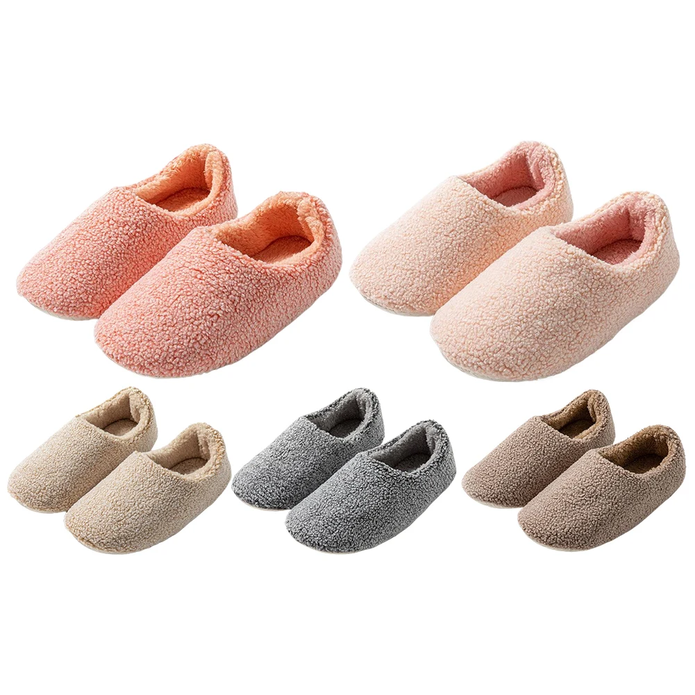 Zapatillas de felpa para mujer, zapatos de casa para dormitorio, mocasines sin cordones de lana rizada, cómodas Zapatillas de casa peludas para interior y exterior