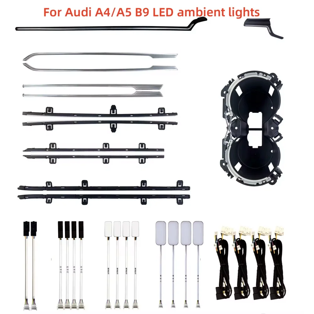 Ambient Light For Audi A4 A5 B9 2017-2023 Backlight Decorative LED Atmosphere Lamp Environment Kit 256 Colors High quality new