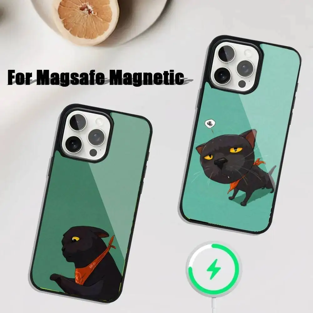 

cats-matching Phone Case For iPhone 17,16,15,14,13,12,11,Pro,Max,Plus,Mini,SE4,E Magnetic Magsafe Wireless Charging