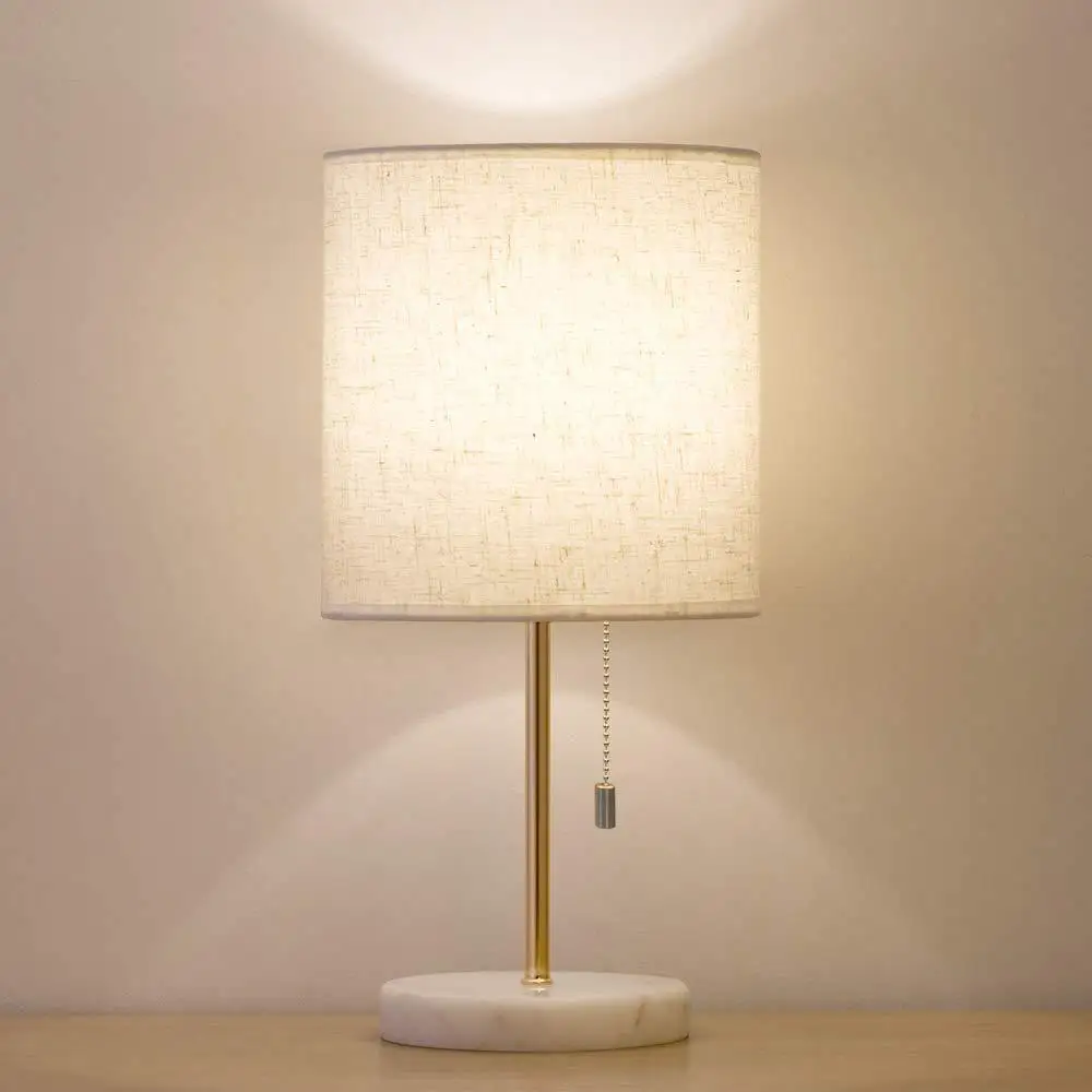 Factory Direct 2026 Bedroom table lamp simple American fabric study bedside zipper table creative new ebay room lamp