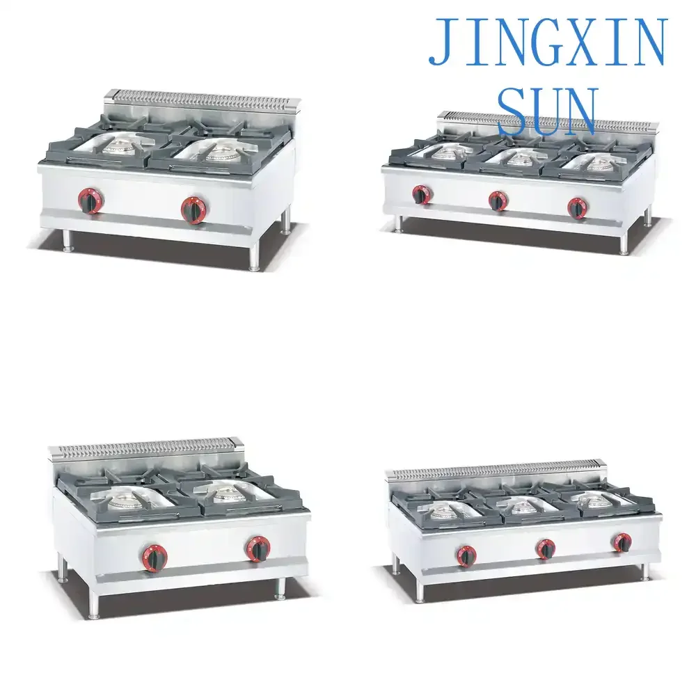 Commercial Gas Stove for Hotel Restaurant 2 Burner 3 Burner Table Top Cooking Stove Stainless Steel for Commercial Kitchen