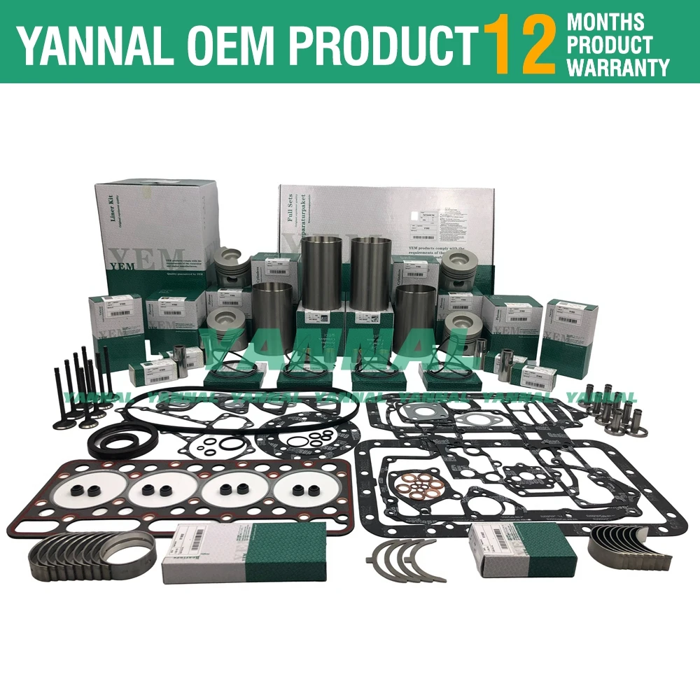 

For Kubota V1902 Engine Overhaul Rebuild Kit Bobcat 784 231 331 THOMAS T133 Part