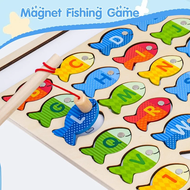 Magnetic Fishing Game for Kids: Alphabet & Number Learning Toy, Ideal for 3 Year Old Boys Retail