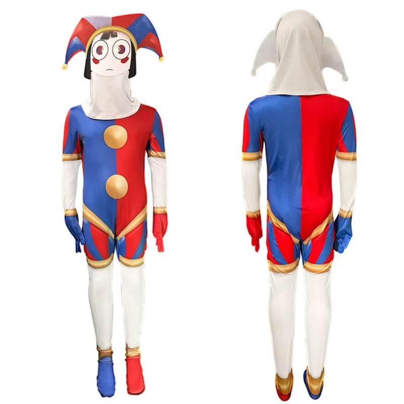 DIGITAL CIRCUS Costume Kids Pomni Caine Ragatha Jax Cosplay Funny Game Halloween Jumpsuit Adult Canival Birthday Party Costume