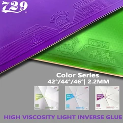 Friendship 729 Cross Green Blue Purple Series Table Tennis Rubber Tacky Pimples-in Ping Pong Color Rubber with ITTF Approved