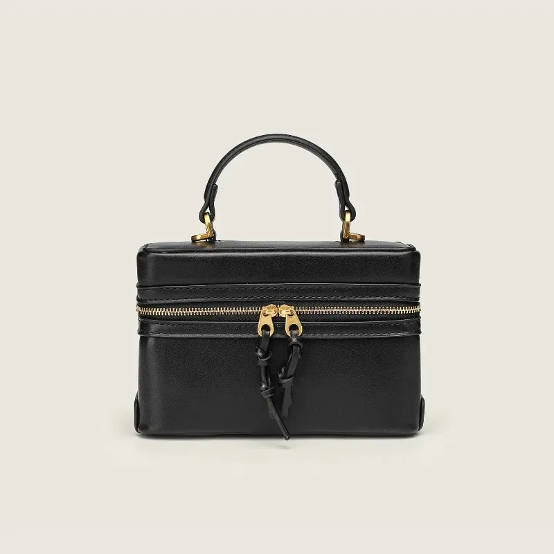 

Original Retro Leather Diaper Bag Women's Square Satchels Handbag Minimalist Unique Leisure Business Best Superstar Show