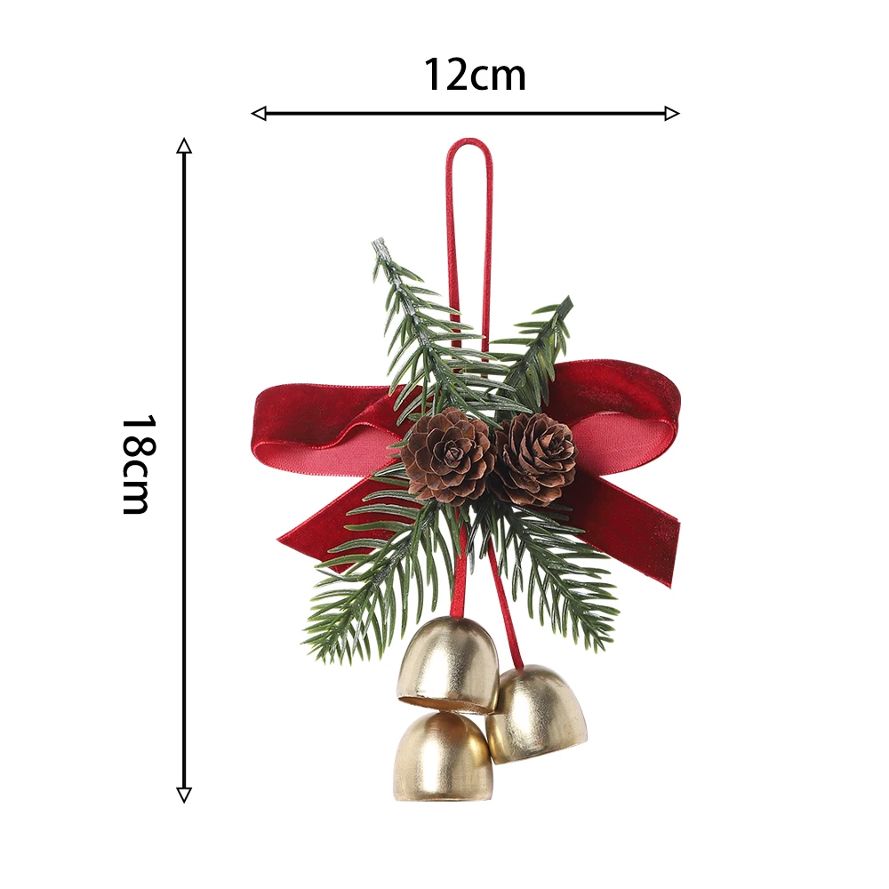 1 قطعة زينة عيد الميلاد القوس معلقة شجرة عيد الميلاد قلادة حلية للمنزل ديكور نافيداد السنة الجديدة 2026 DIY بها بنفسك هدية اكسسوارات