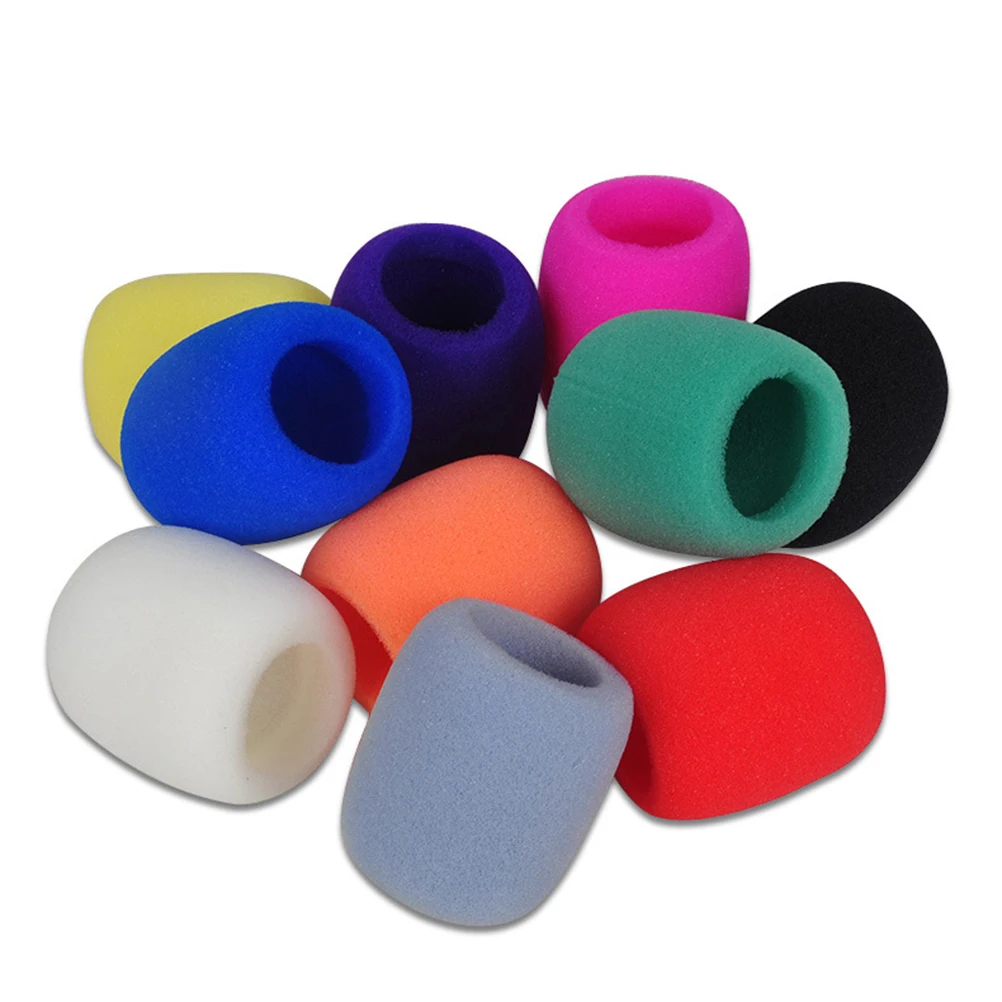 1Pcs Sponge Cover Microphone Replacement Cover Foam Set Wind Shield Thick Washable DJ Stage Mix Colors