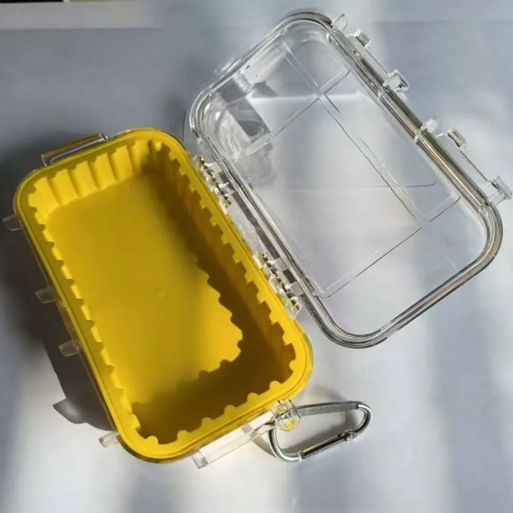 Durable ABS Camping Box Shockproof Equipment Dry Box Sealed Storage Box Professional Transparent Waterproof Toolbox