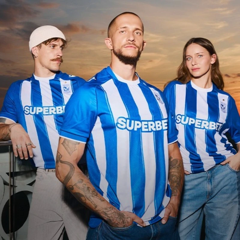 26-27 Season Lech Poznan One Star Football Jersey Shirt, Men Summer 3D Sport Tshirt, Training Breathable Quick Drying Sweatshirt