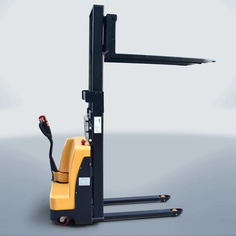 Customized New Style Walking Position Electric Pallet Forklift Full Electric Pallet Stacker With Pedal Electric Pallet Stacker