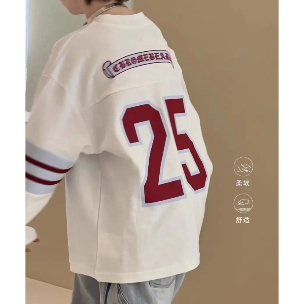 

Children's Long sleeved T-shirt Spring and Autumn New Style Boys' Printed Loose Casual Top Fashion Bottom Shirt