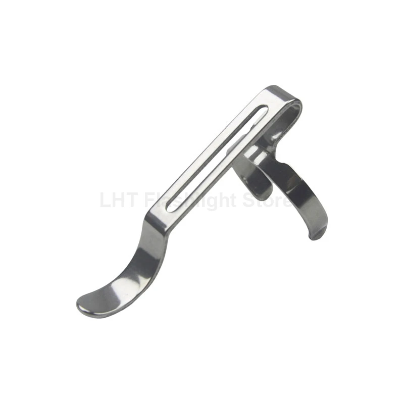 47mm (L) x 18mm (D) Stainless Steel 18650 Flashlight Pocket Clip Accessories