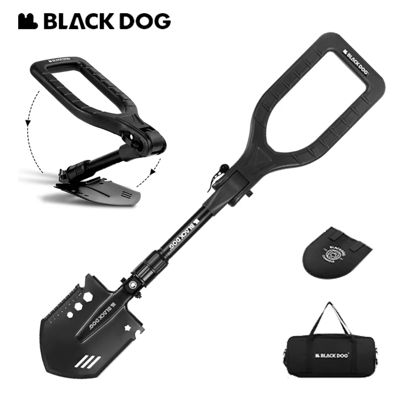 

Naturehike-Blackdog Engineer Shovel Outdoor Multifunctional 3 Section Folding Shovel Camping Fishing Hiking Garden Portable Tool