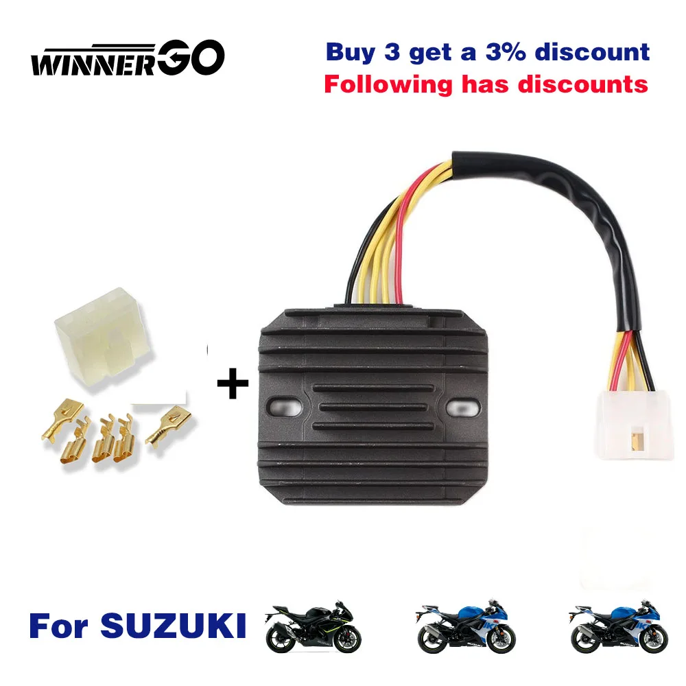 Voltage Regulator Rectifier for Suzuki GSXR 600 750 1000 32800-33E00 32800-33E10 32800-33E20 32800-33E21 32800-44D10 32800-44D11