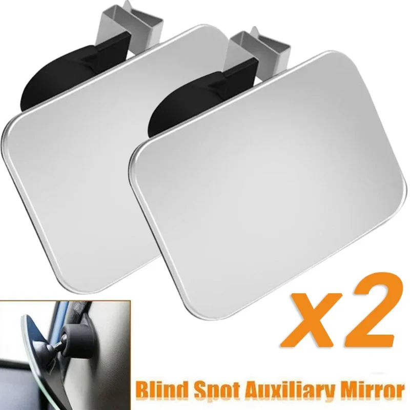 Universal Car Interior Blind Spot Mirror Wide-Angle 360° Adjustable HD Convex Rearview Mirror Car Auxiliary Parking Mirrors