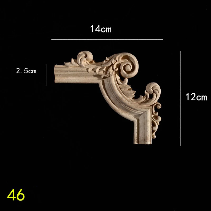 النمط الأوروبي الخشب زين حائط الخلفية الديكور الأزهار الخشب الشارات للجدار العتيقة Onlays القوالب عناصر ديكور المنزل