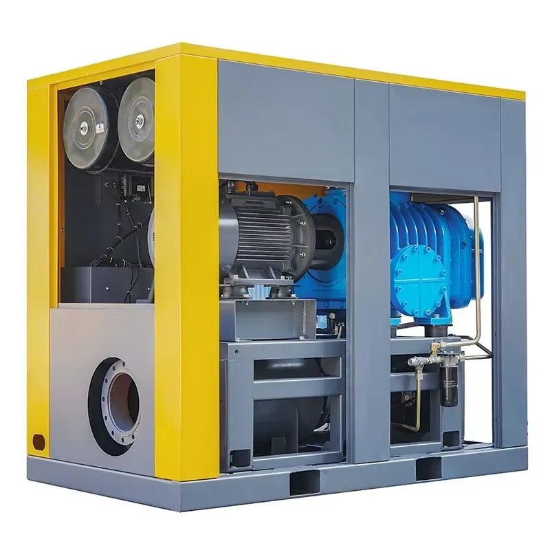 Energy Saving VSD 22kw 30kw 37kw 75-185kw Oil Free Screw Air Blower 0.8bar 1.0bar Blowers Vacuum Pump