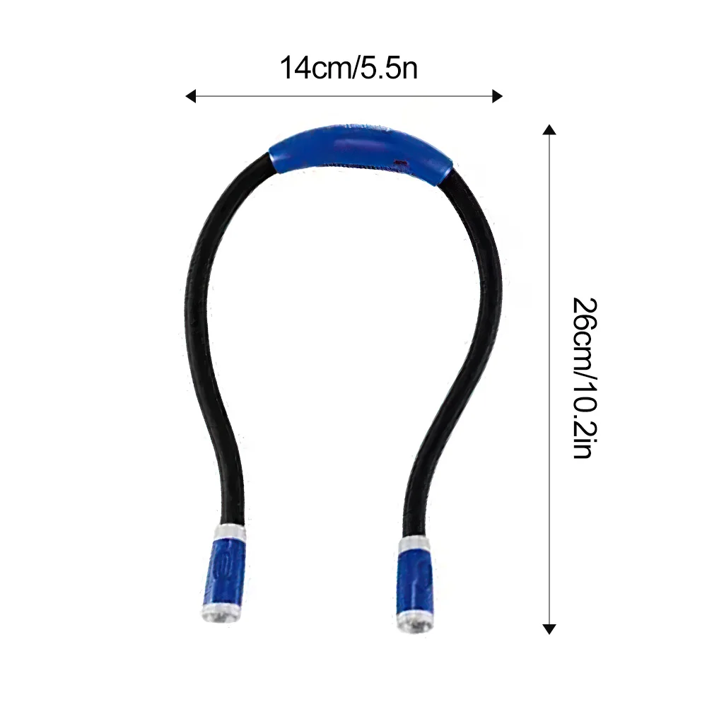 Flexible Neck Reading Light LED Book Light Eye-Protection Hanging Neck Reading Lamp USB Rechargeable 3 Light Color for Study