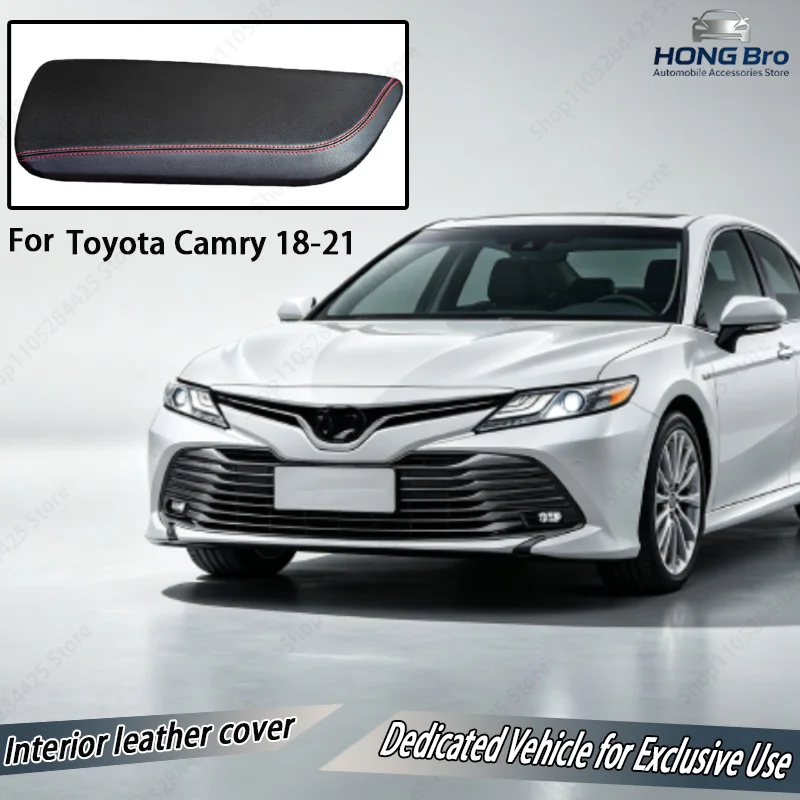 Suitable for Toyota Camry 18-21 Armrest Box Modified Protective Cover Special Leather Case Central Control Accessories
