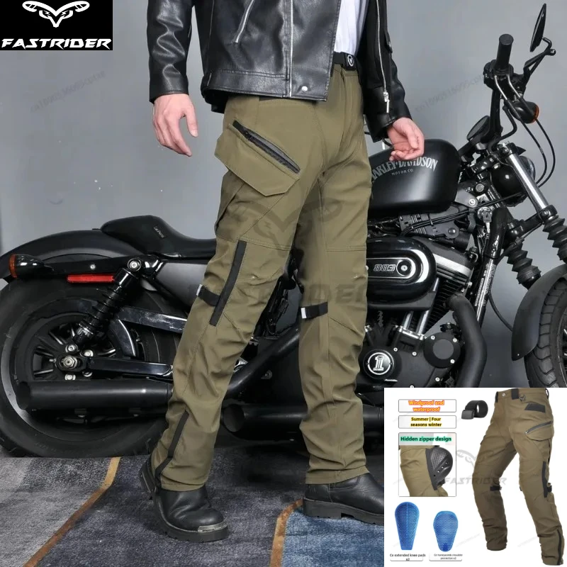 

Новые всесезонные мотоциклетные джинсы с сертификатом CE, устойчивые к падениям, износостойкие, классические гоночные брюки для райдеров