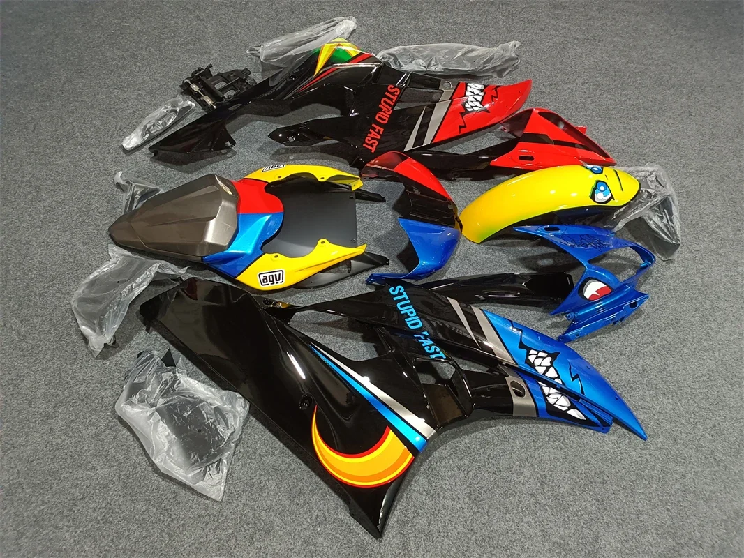 New ABS Plastic Shell Motorcycle Fairing Kits Fit For Yamaha YZF 600 R6 2006 2007 06 07 Bodywork Set Custom Blue Shark