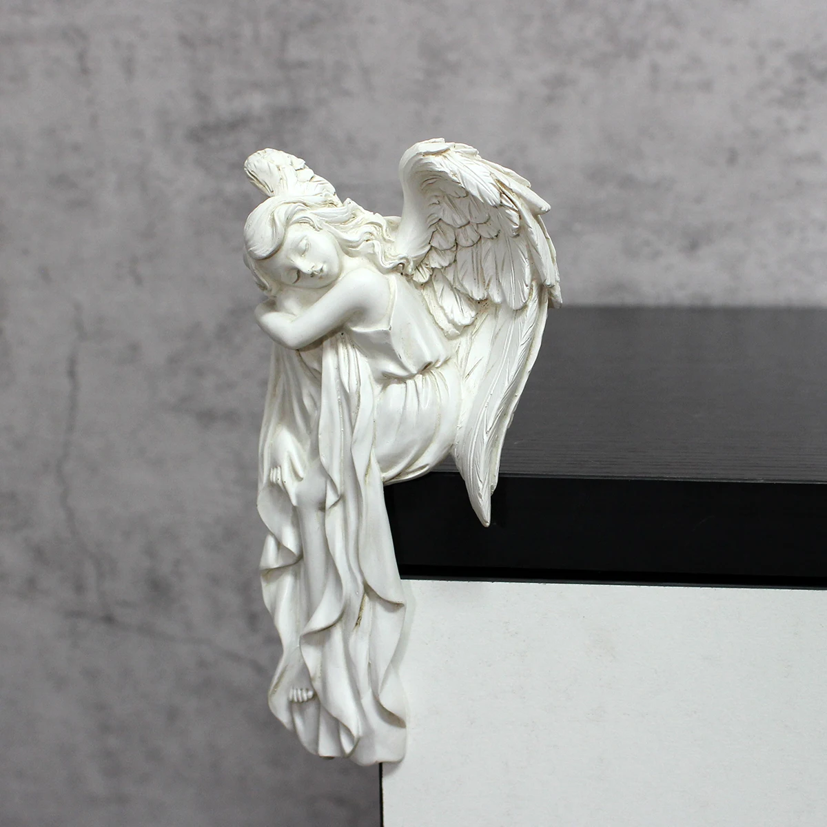 1 piece of resin crafts for left and right angel door frames, home decoration ornaments, exquisite angels guarding every corner