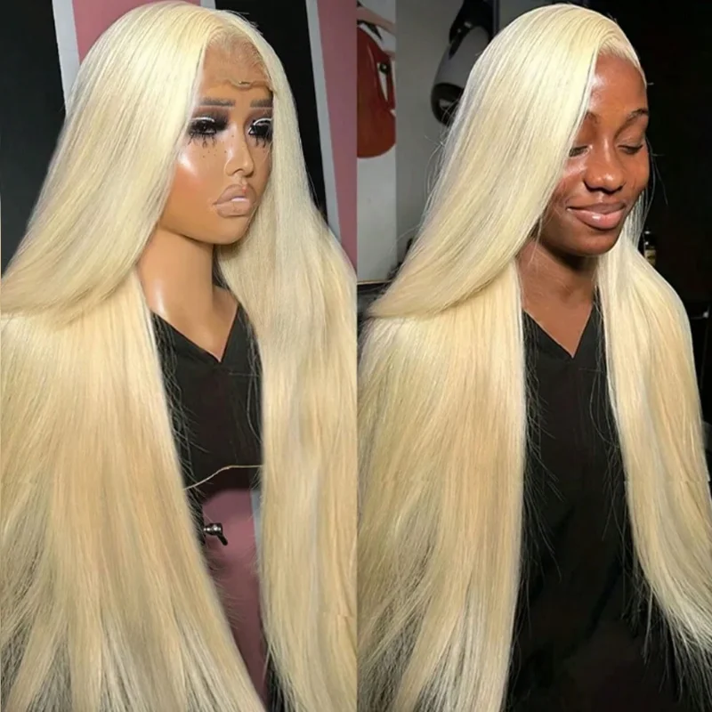 

613 Парик фронта шнурка Человеческие волосы 200 Плотность 13x6 Светлый парик Человеческие волосы Прямые предварительно выщипанные для женщин HD Парик фронтальной части шнурка 26 дюймов