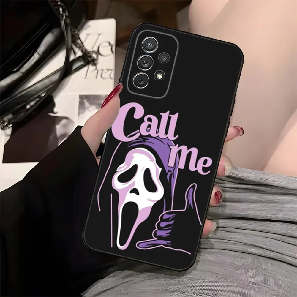 G-Ghost S-Scary Movie Phone Case For Samsung Galaxy A13,21s,22,31,32,52,53,71,80,91 Black Soft Cover