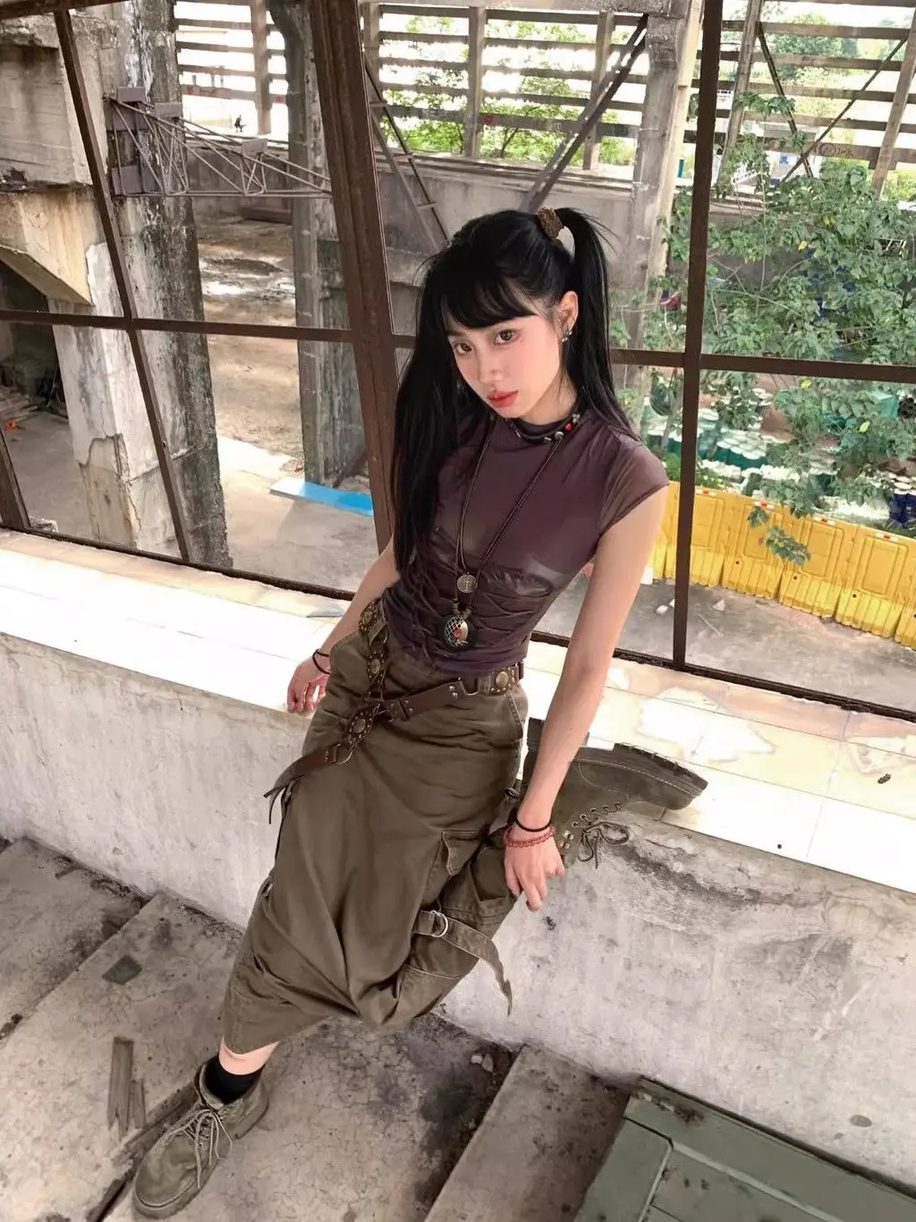 

Футболка Onalippa 2026 Sweet Cool Hot Girl с коротким рукавом, женская, приталенная, универсальная, в американском ретро-стиле, с принтом «Кукла» и бретельками