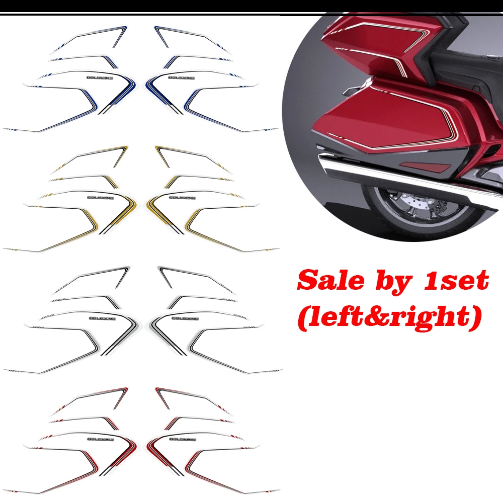 لهوندا Goldwing GL1800 GL1800 بجولة خزان للدراجة النارية وسادة ملصق مائي حالات الجذع الهدايا المجمعة حماية ملصقات 2018-2020