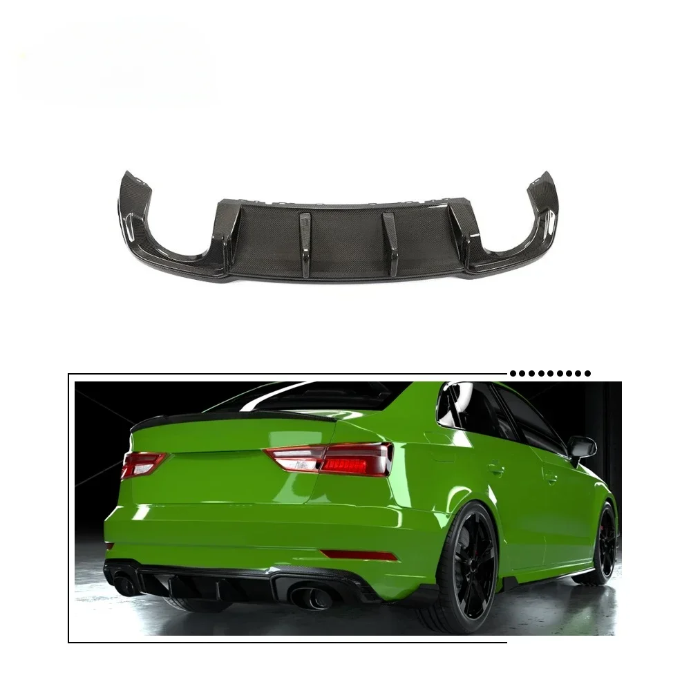 

for Audi RS3 Carbon Fiber Rear Diffuser Sedan 4-Door 2017-2019