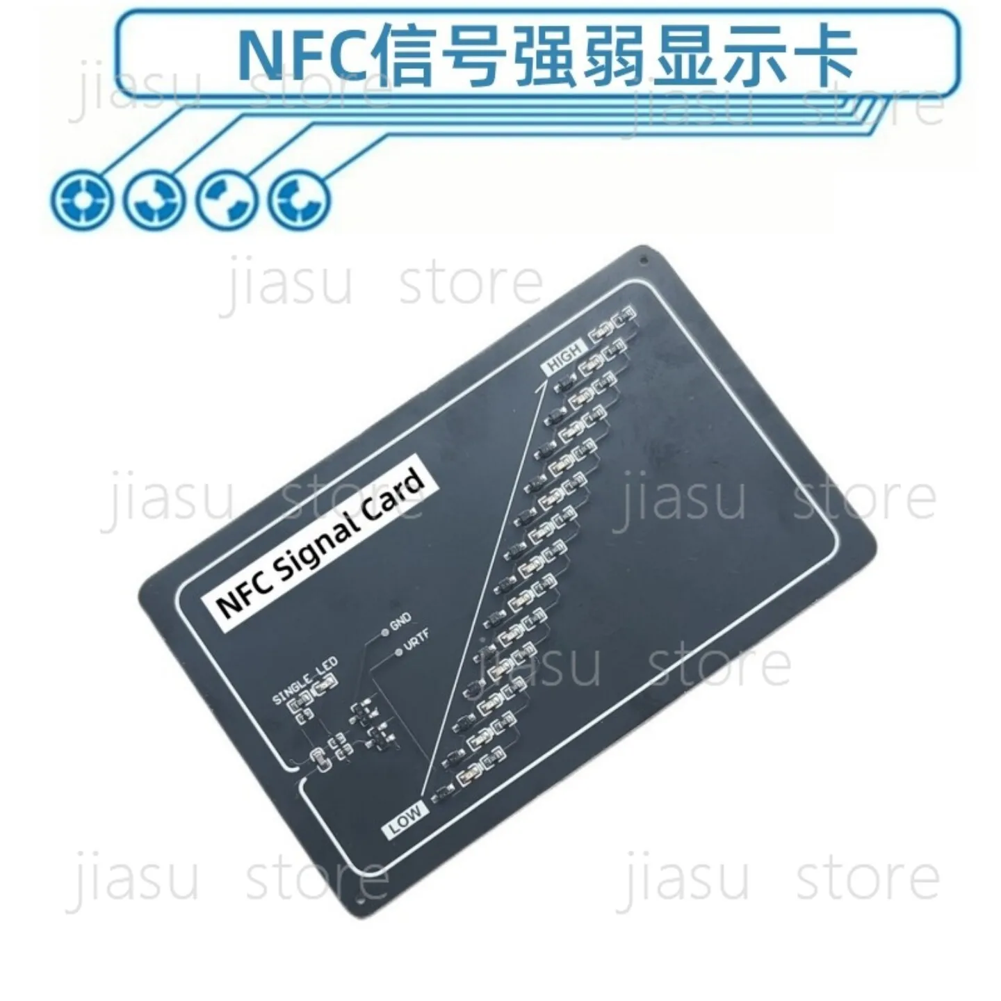NFC Signal Strength Test Card, NFC Field Strength Display Card RF Signal Debugging Assistant Detector Tool