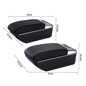 Pro loketní opěrku Volkswagen Polo Pro VW Polo 9N 3 Box na loketní opěrku 2002-2009 Dodatečné díly Úložný box Doplňky do interiéru USB 10 nejlepší prodej Konzola VW Polo - №10