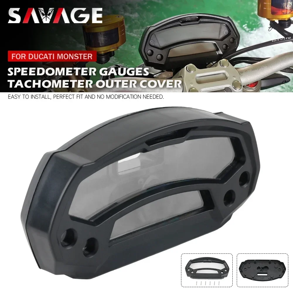 Speedometer Tachometer Gauges Outer Case Cover For DUCATI Monster 696 796 795 659 1100/EVO Motorcycle Instrument Panel Housing