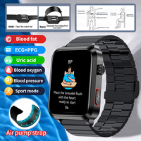 Air Pump Smartwatch 2025 For Huawei Airbag Bluetooth call Health Watch Accurately Blood Pressure Uric Acid Blood Lipids Watch