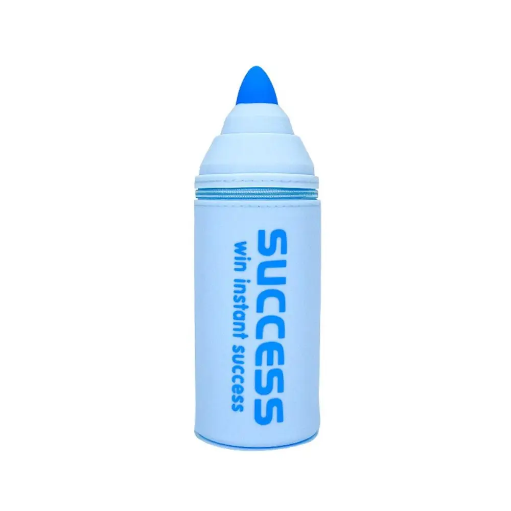 

Marker Pen Shape Pen Holder Suction Cup Colorful Pencil Pot Silicone Detachable Stationery Storage Organizer Kids Gift