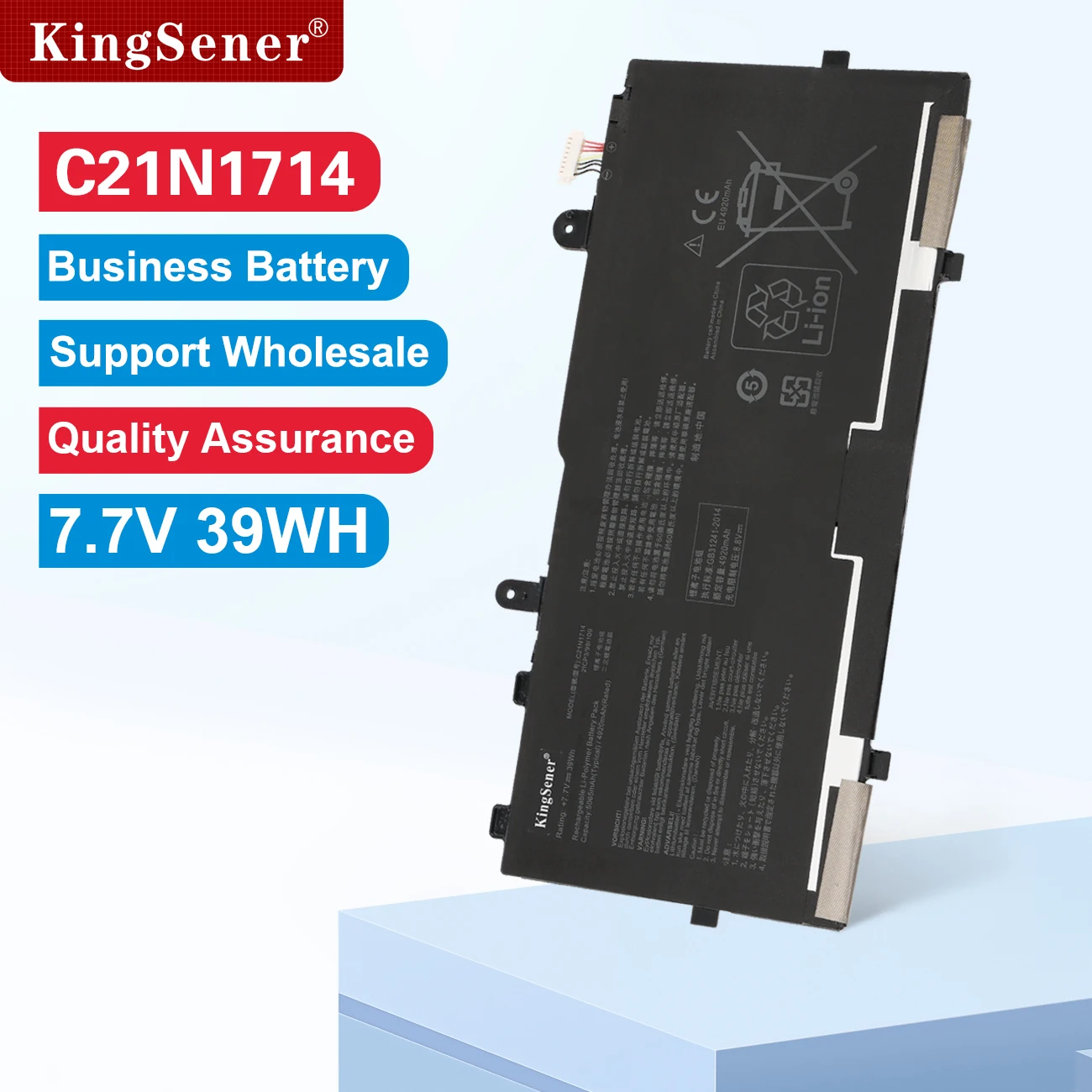 

KingSener C21N1714 Аккумулятор для ASUS TP40 TP401CA TP401NA TP401MA TP401NA-3350 TP401N TP401M J401MA J401CA Series 0B200- 02740000