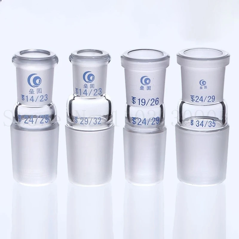 Lab Glass Adapter with 24*19/19*14/29*24/19*24/24*29 Female/male Connecting Glass Joint for Laboratory Supplies