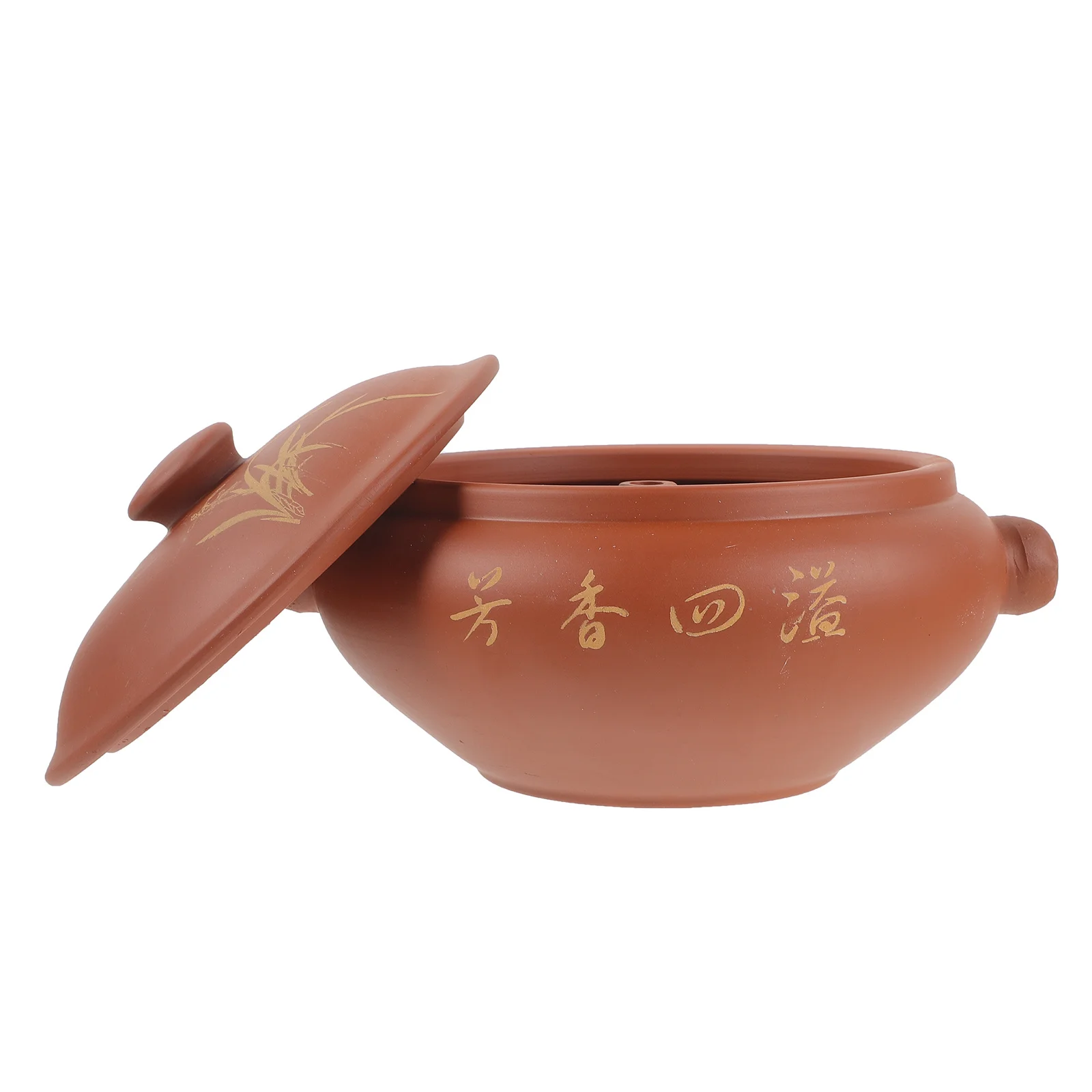 

Ceramic Steam Cooker Steaming Pot for Soup Chicken Stew Healthy Cooking Casserole Dish Oven Safe Kitchen Cookware