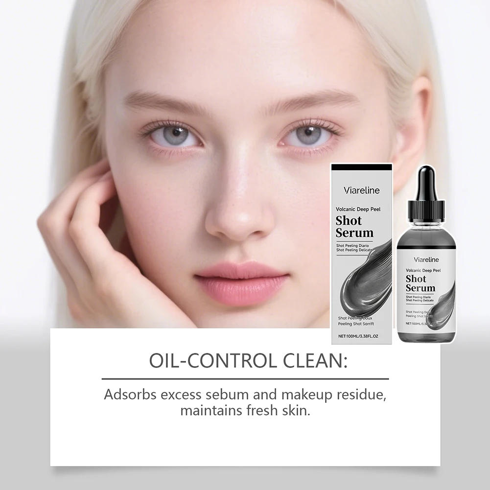 Suero facial, suero volcánico de exfoliacin profunda, cuidado profundo de limpieza suave de poros, para todo tipo de piel, mujeres y hombres, productos para el cuidado de la piel