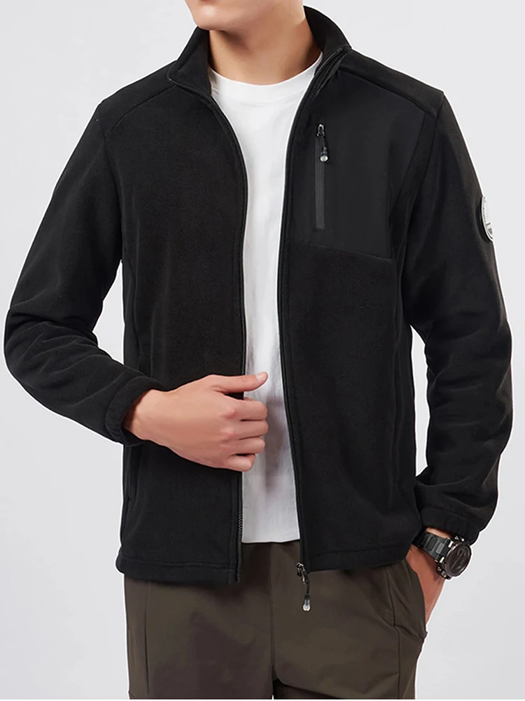 للجنسين في الهواء الطلق جاكيت من الصوف الرجال الخريف الشتاء سترة رياضية دافئة سليم صالح المرأة أعلى زمم الجبهة بلون سترة سترة واقية #5