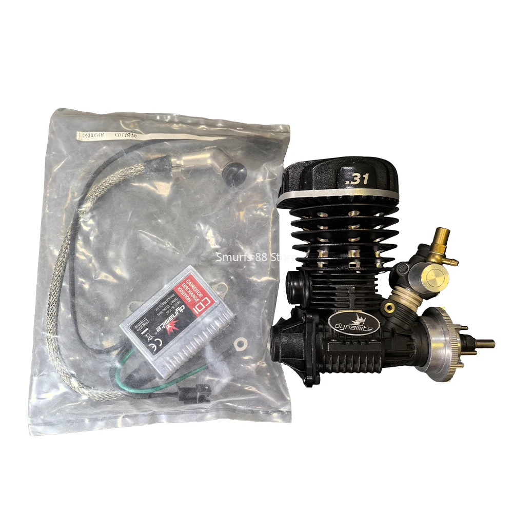 31-level Gasoline Engine Model Suitable for Off-road Car 5.1cc Mini Gasoline Car Engine Model 29500RPM Toys Gift for Adult