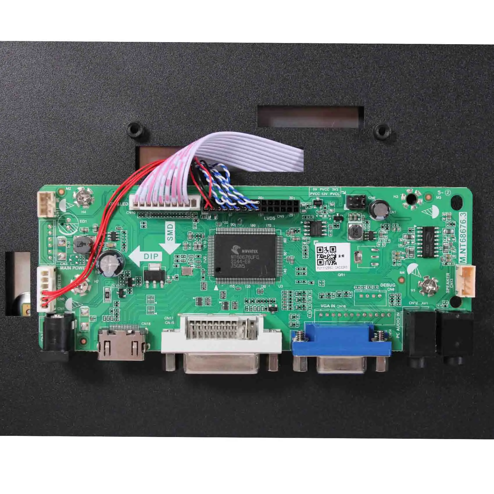 VSDISPLAY 15นิ้ว1024X768 IPS หน้าจอ LCD HD-MI DVI VGA LCD Controller Board สำหรับอุตสาหกรรม LCD,เกมสร้าง