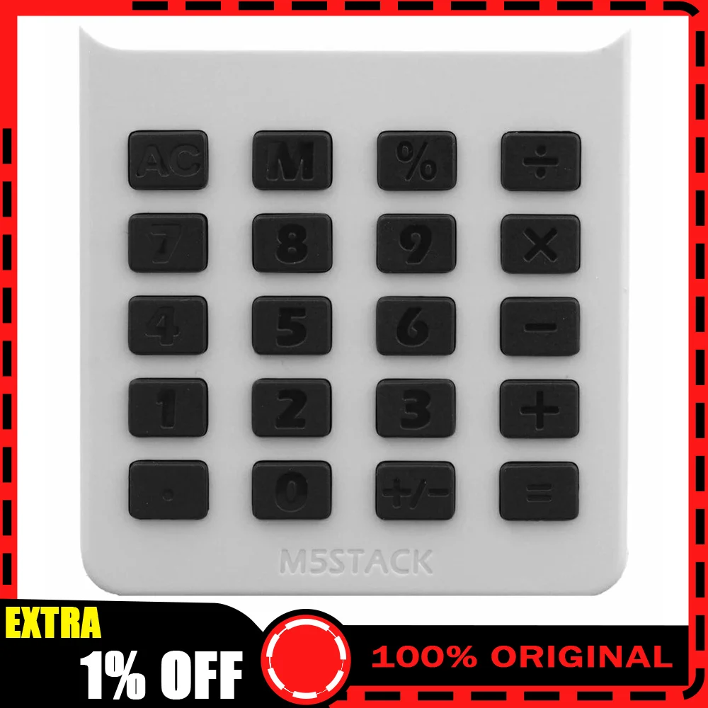 M5Stack Faces Calculator Panel V3.0 I2C 20-Key Keypad Input Expansion Module for Faces Bottom DIY Development