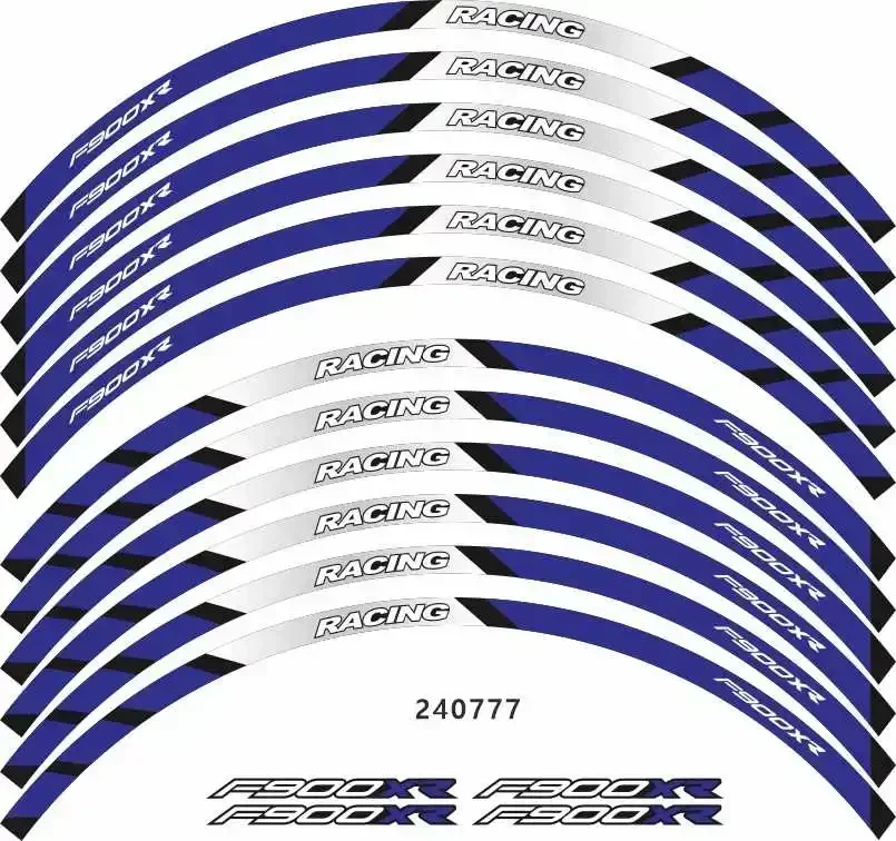 Motocicleta Decalque Decoração Roda, adesivo para BMW F900XR MotorcyclParts Contour, 5 peças do motor