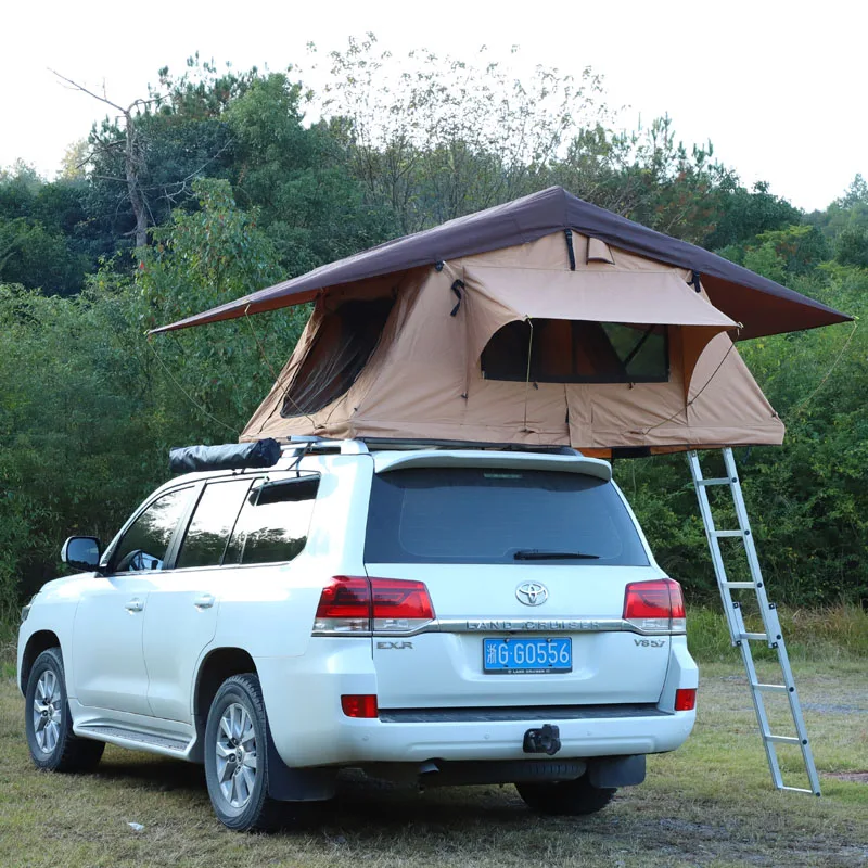 

Roof-Top Car Tent, 210×145×150CM Aluminum Alloy, Ultra-Thin Camping Tent Box, Sunshade Suitable for Vehicles