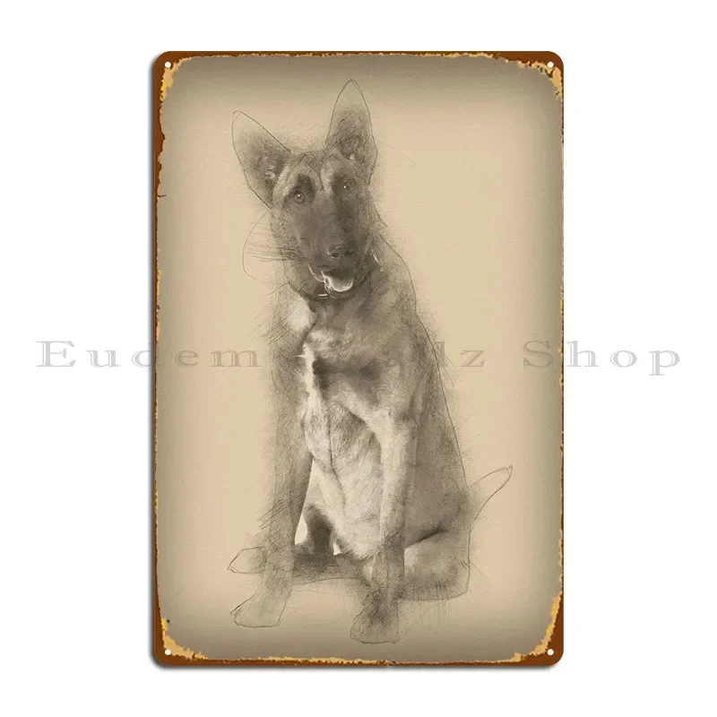 Belgian Shepherd Dog 8 Mon Metal Plaque Poster Club Kitchen Personalized Character Mural Tin Sign Poster