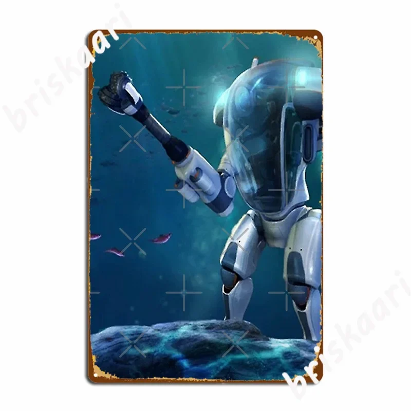 Subnautica Games Metal Sign Design Club Home Club Bar Poster Tin Sign Posters