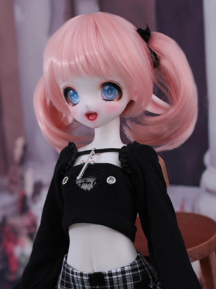 New 42cm bjd doll legitimate 1/4 Nicome Anime sd Fairy ear open mouth secondary Yuan resin spot